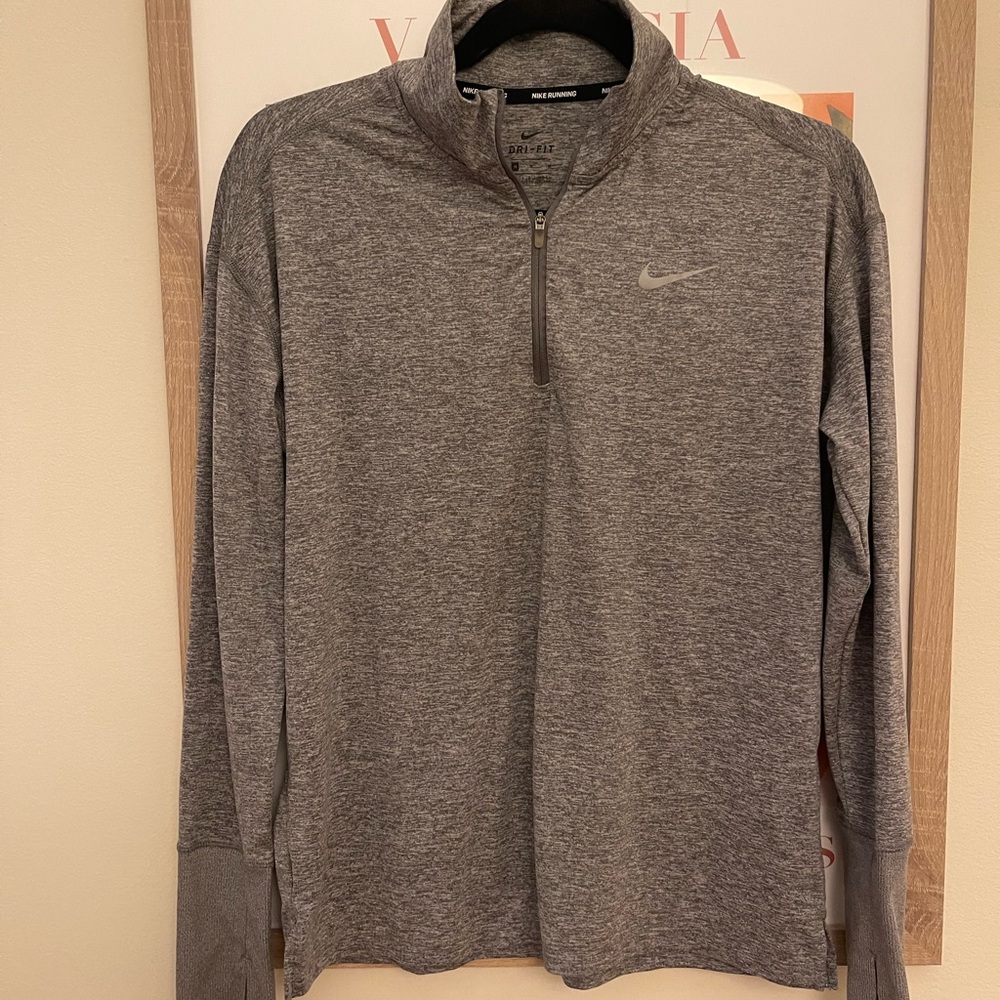 Nike Gray Quarter-Zip Pullover